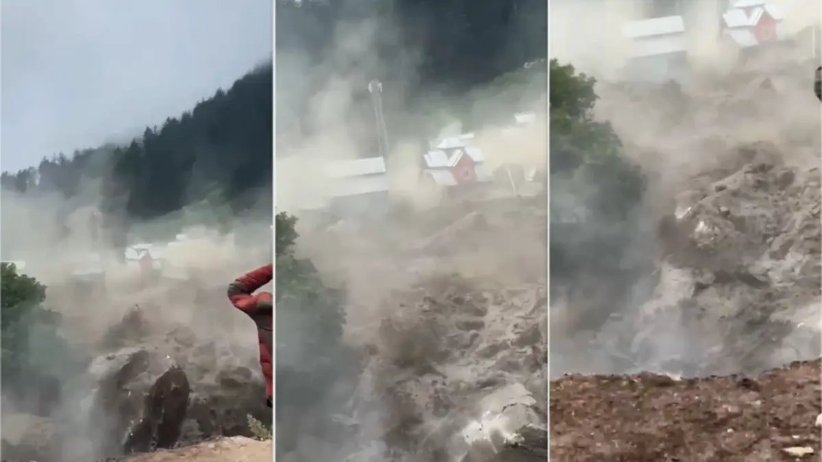 Horrific Video Captures Moment Cloudburst Ravage Machail Yatra Route, Claiming 46 Lives | VIDEO