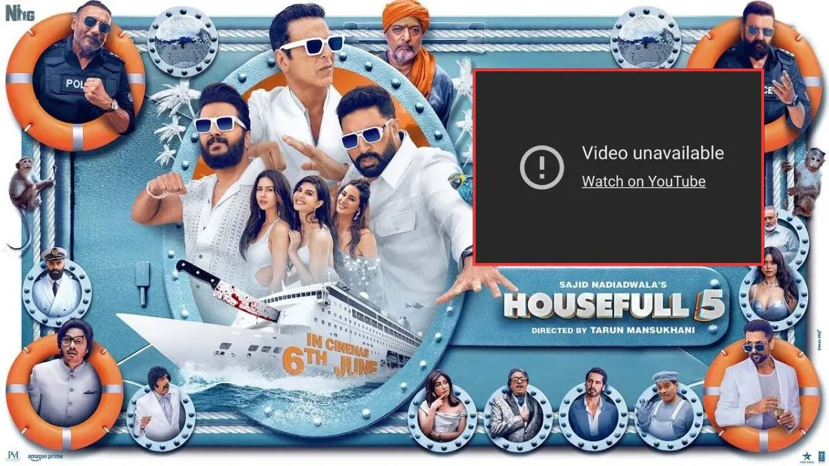 Housefull 5 teaser back on YouTube