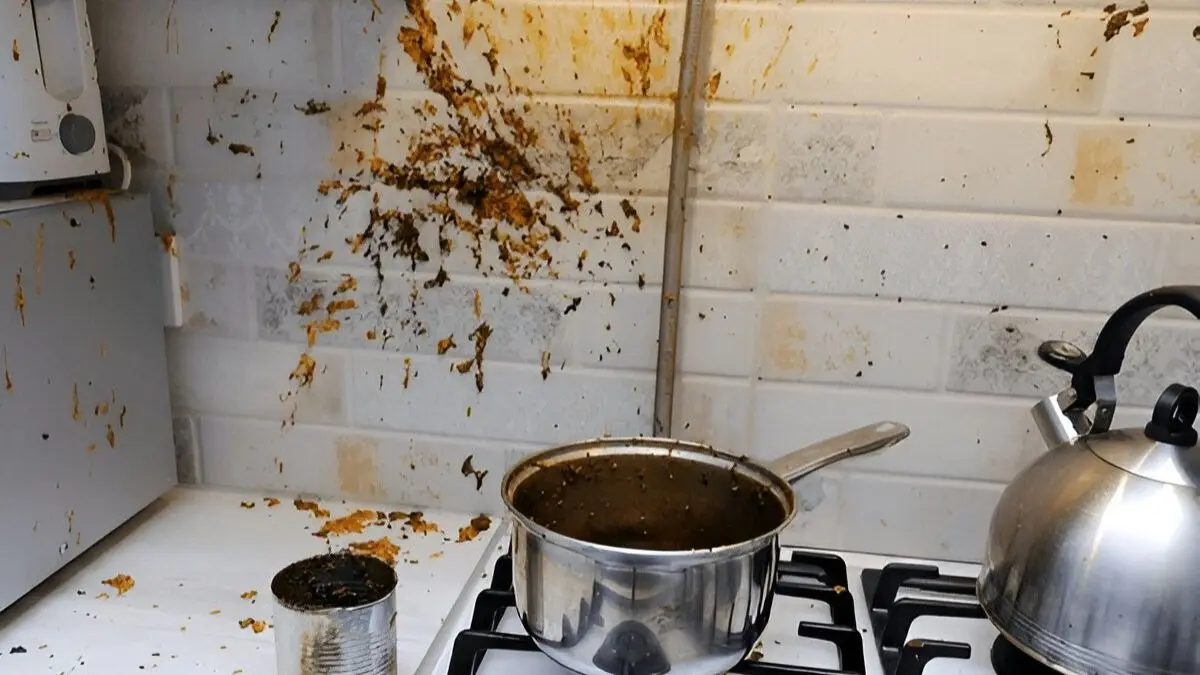 how to clean dirty kitchen tiles near gas at home using homemade ingredients