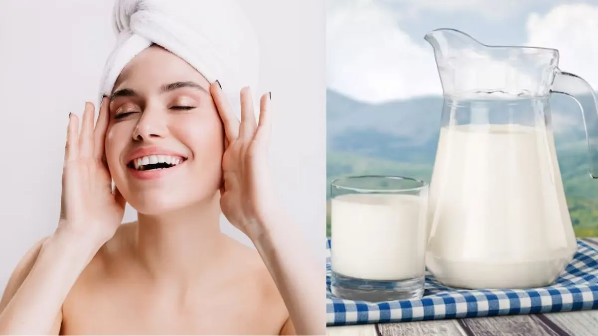 how to do facial at home using raw milk on face chamakdar tvcha ke upay glowing skin