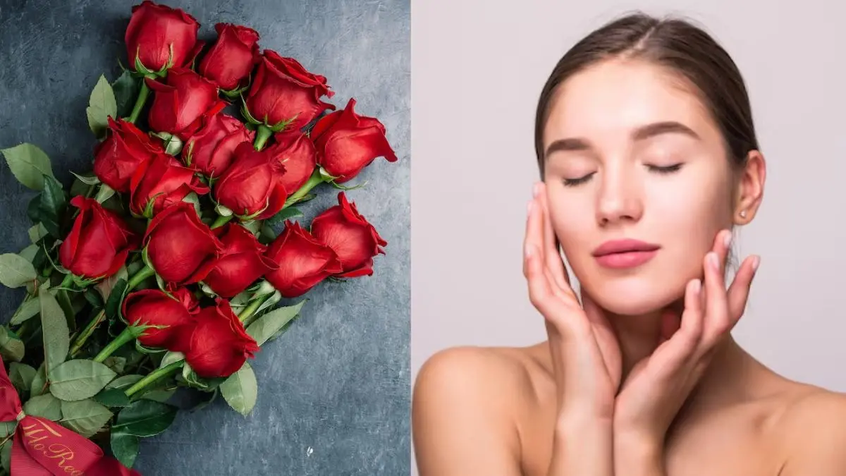how to do facial at home using rose petals for natural glow on face gulab ki pankhudi ko twacha par lagane ke fayde