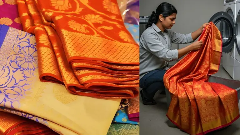 Saree Dry Clean at Home: बनारसी और सिल्क की महंगी साड़ियों को घर में ही करें ड्राई क्लीन, जानें ये 3 तरीके, खूब बचेगा पैसा how to dry clean banarasi and silk sarees at home saree ki safai kaise hoti hai