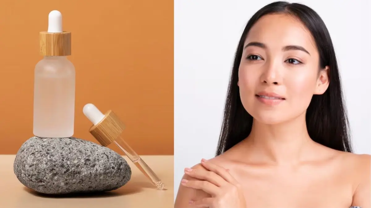 how to make face serum at home for Korean glass skin glowing face using aloe vera rose water glycerin and vitamin e capsule