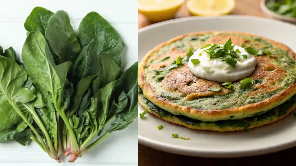 how to make spinach chilla at home healthy and easy breakfast recipe palak cheela kaise banate hain