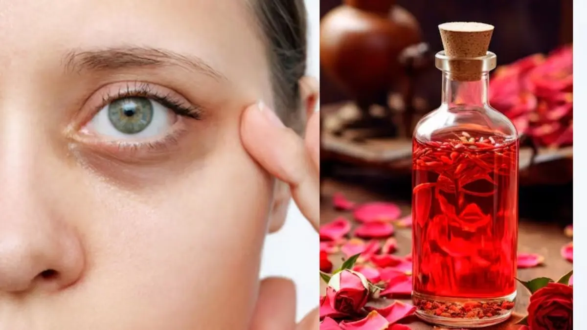how to reduce under eye dark circles using rose water and honey on skin kale ghere ghatane ke upay
