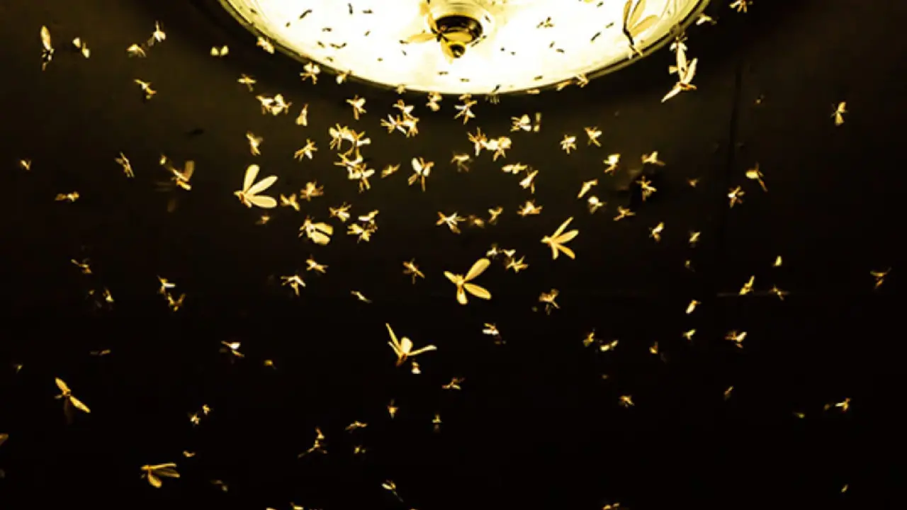 How to stop insects around lights?