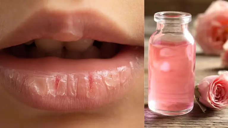 Dry Lips Remedy: ड्राईनेस की वजह से कटने-फटने लगे हैं होंठ? आजमाएं गुलाब जल के साथ ये चीजें, पाएंगे सॉफ्ट पिंक लिप्स how to take care of dry lips using rose water to make them pink and soft gulabi hotho ke upay hontho par gulab jal lagane ke fayde