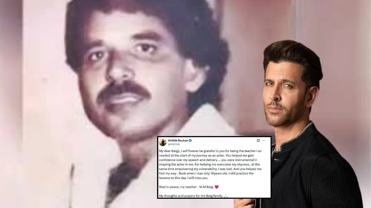 Hrithik Roshan Pays Emotional Tribute To His Mentor MM Baig Following Director’s Demise Hrithik Roshan Pays Emotional Tribute To His Mentor MM Baig Following Director’s Demise