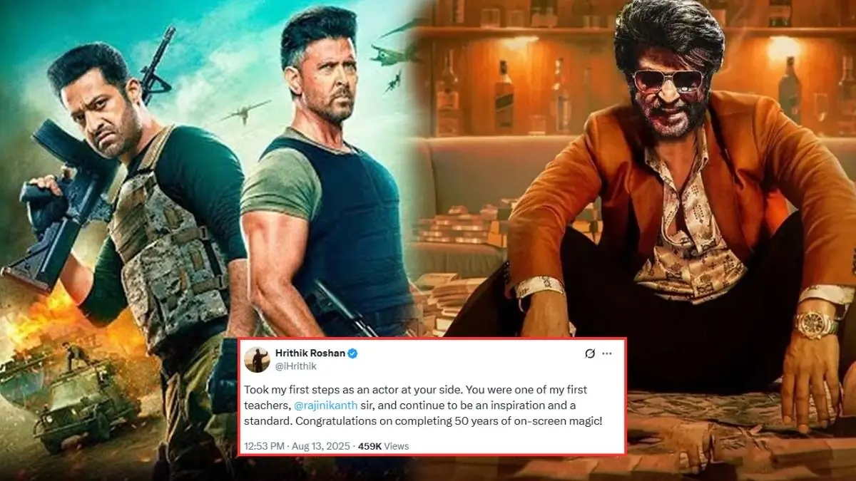 Hrithik Roshan pens a note for Rajinikanth