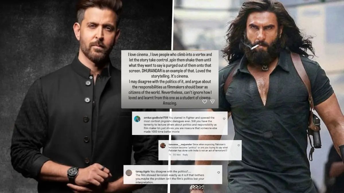Hrithik Roshan trolled for mixed review of Dhurandhar