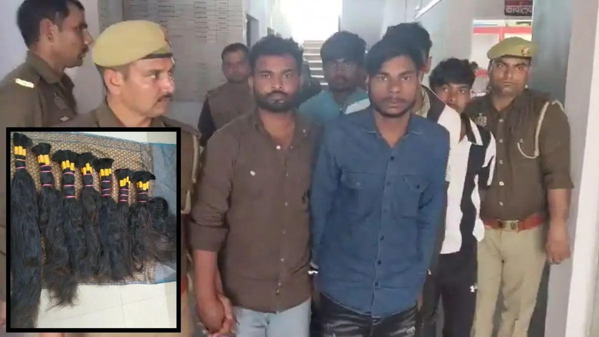 UP: बाल चुराने वाले गैंग का खुलासा, बुलंदशहर में 4 किलो से ज्यादा बाल चुराए; कीमत एक लाख रुपये, 5 आरोपी गिरफ्तार Human Hair Theft