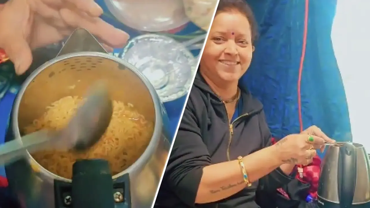 'Hustle on the Rails: Woman Cooks Maggi With Kettle in Express Coach, Sparks Safety Debate'