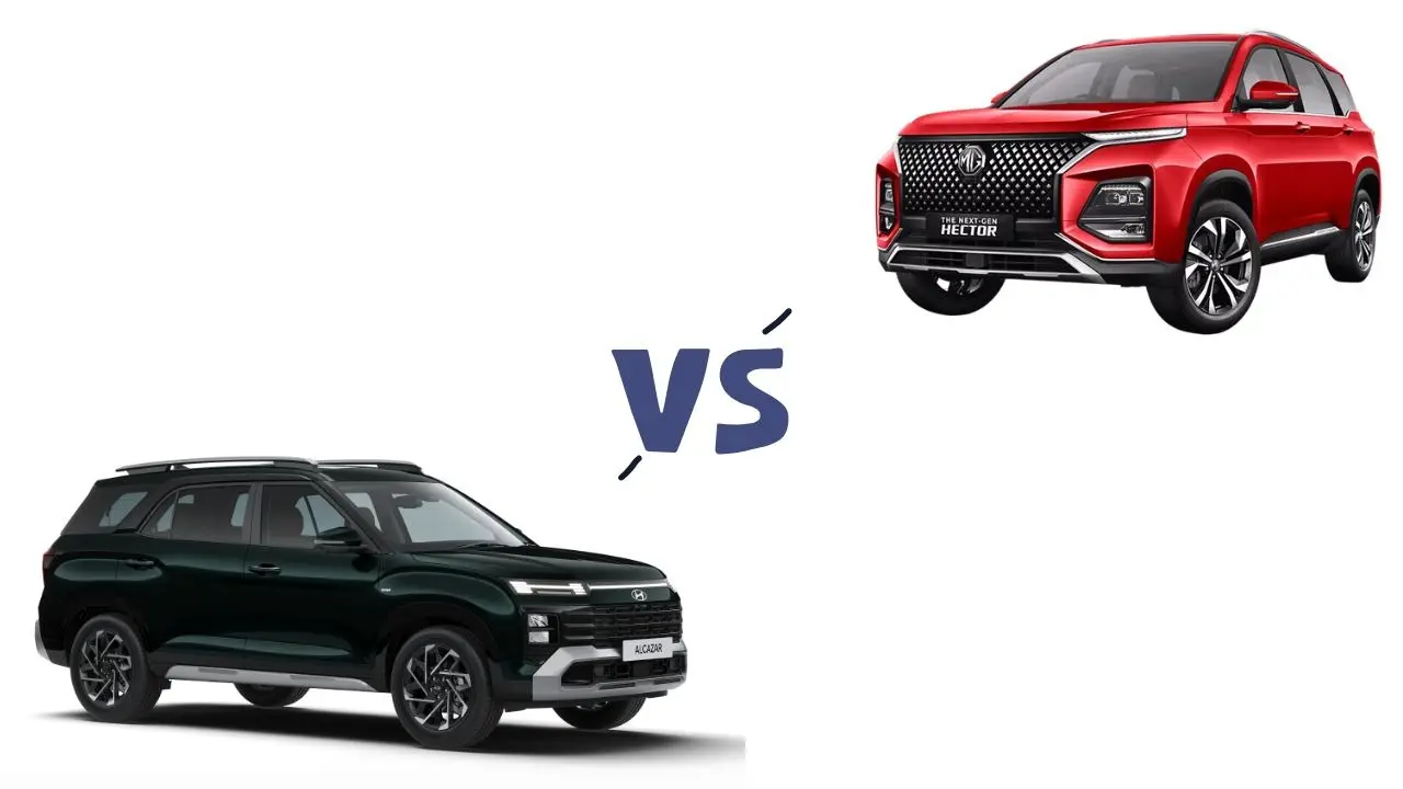 Hyundai Alcazar vs MG Hector - Which Mid-Size SUV to Choose Around ₹25 Lakh? Hyundai Alcazar vs MG Hector