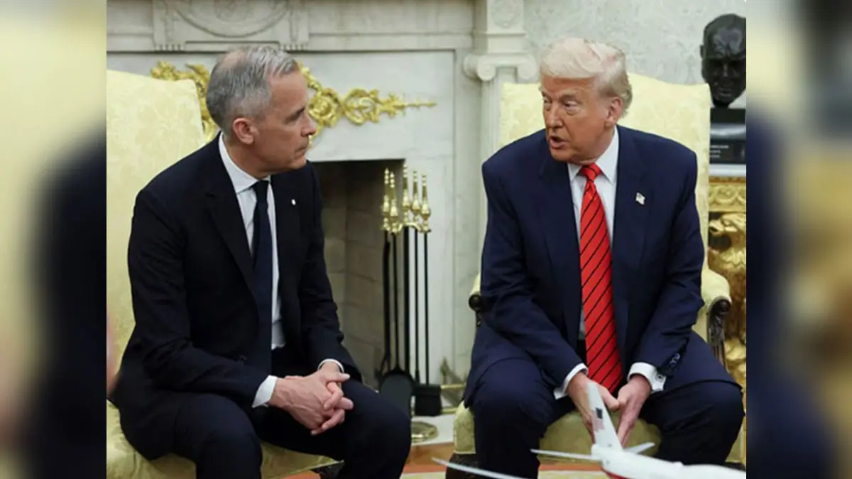 US President Donald Trump Calls Out Canada PM Mark Carney Over 'Dishonest' TV Ads Featuring Ronald Reagan