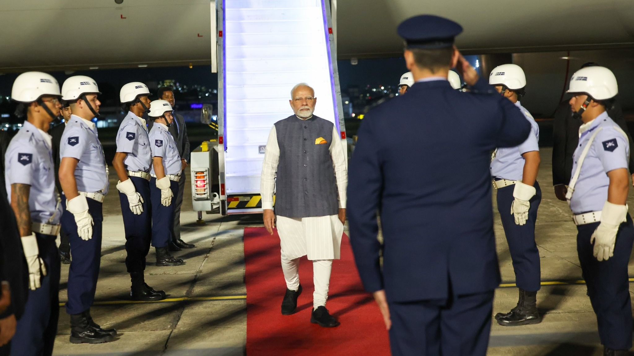 'I Look Forward to Fruitful Talks' PM Modi Arrives in Rio de Janeiro To Attend G20 Leaders