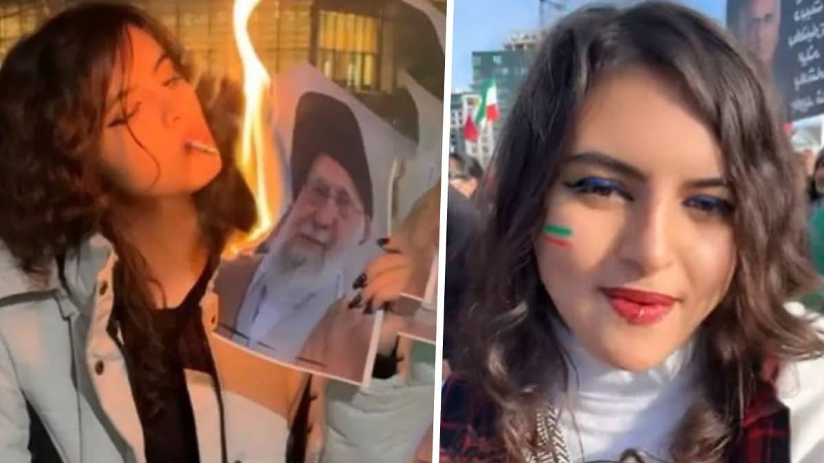 'I Said We'd Dance on Your..': Woman Who Lit Cigarette With Khamenei's Photo Celebrates His Death 