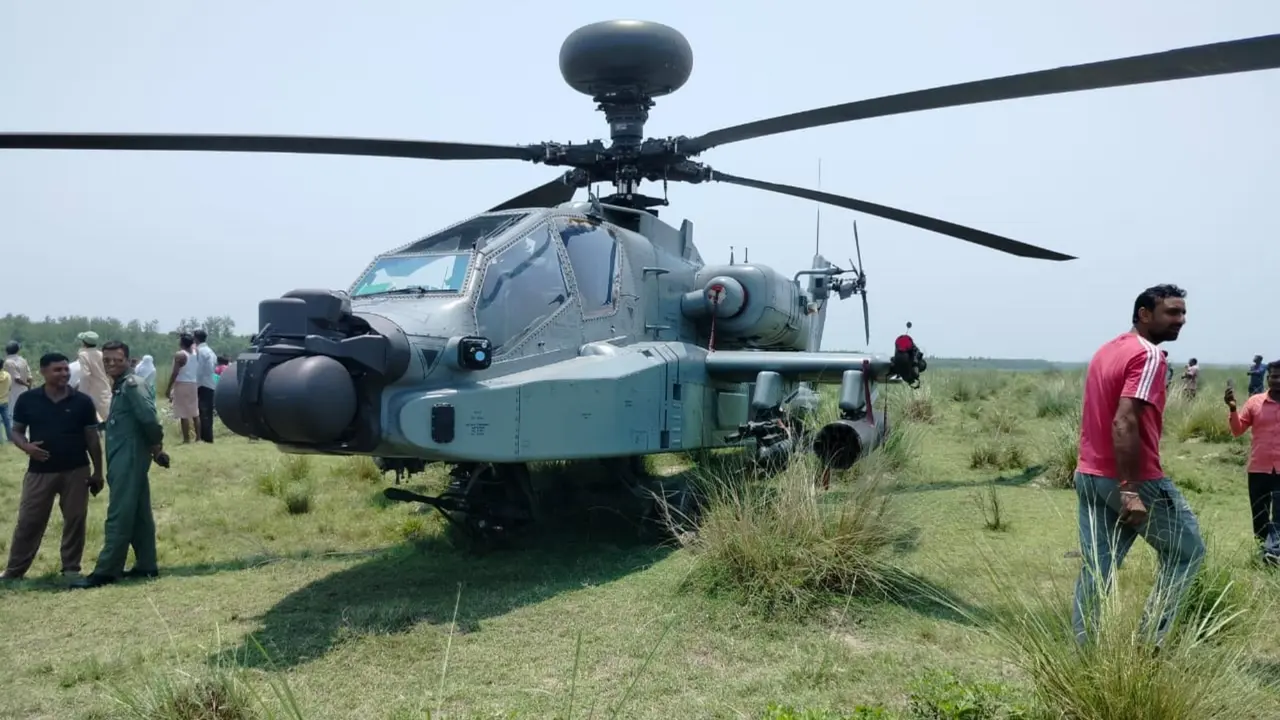IAF Apache Helicopter Makes Precautionary Landing Near Saharanpur