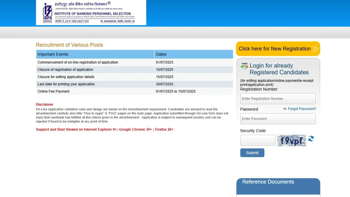 IBPS Hindi Officer Recruitment 2025 Application Window Opens