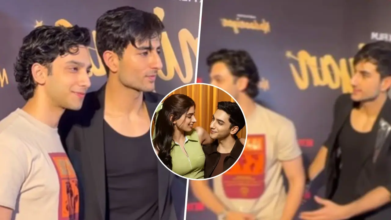 Vedang Raina Ignores Girlfriend Khushi Kapoor At Nadaaniyan Screening, Cops Out With Ibrahim Ali Khan Ibrahim Ali Khan and Vedang Raina at Nadaaniyan screening