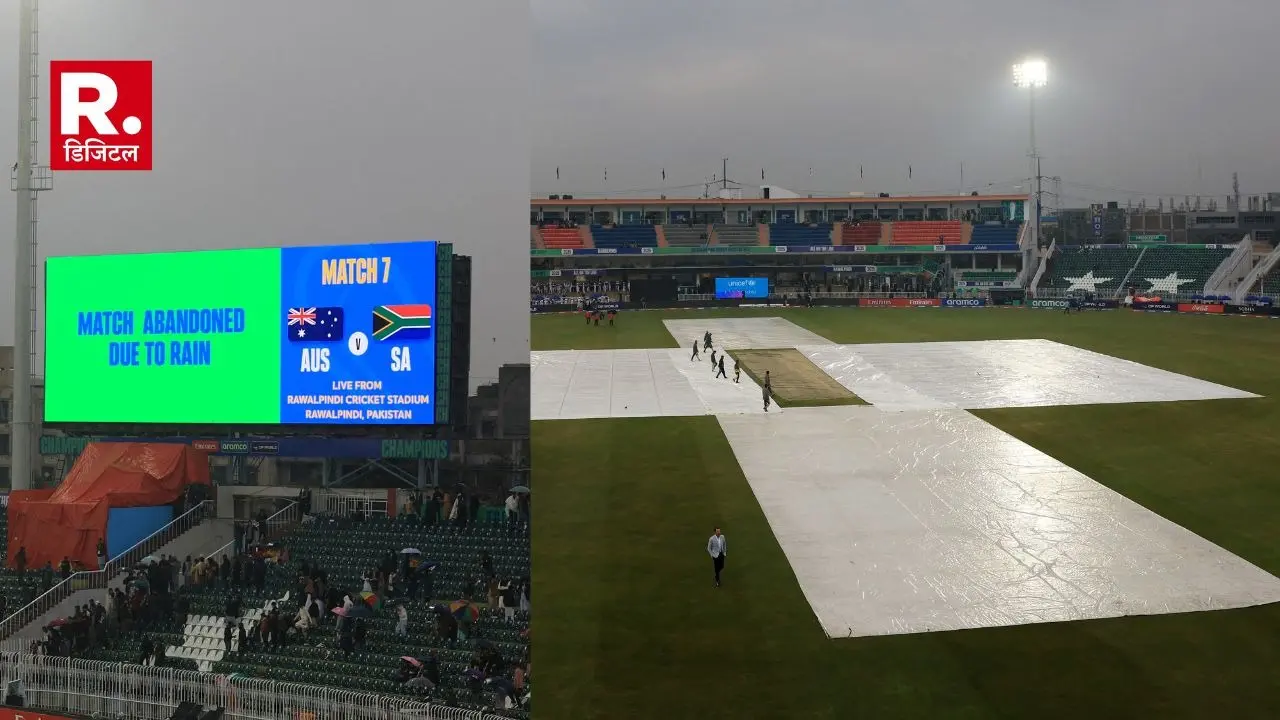 ICC Champions Trophy - Australia vs South Africa match abandoned due to rain