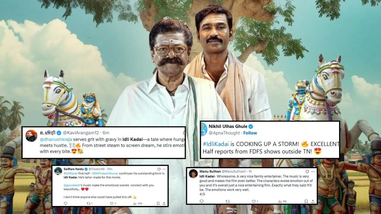 Idli Kadai X Review: Dhanush-Nithya Menen Starrer Is A ‘Blockbuster, Feel Good, Family Entertainer,’ Say Netizens Idli Kadai X Review: Dhanush-Nithya Menen Starrer Is A ‘Blockbuster, Feel Good, Family Entertainer,’ Say Netizens