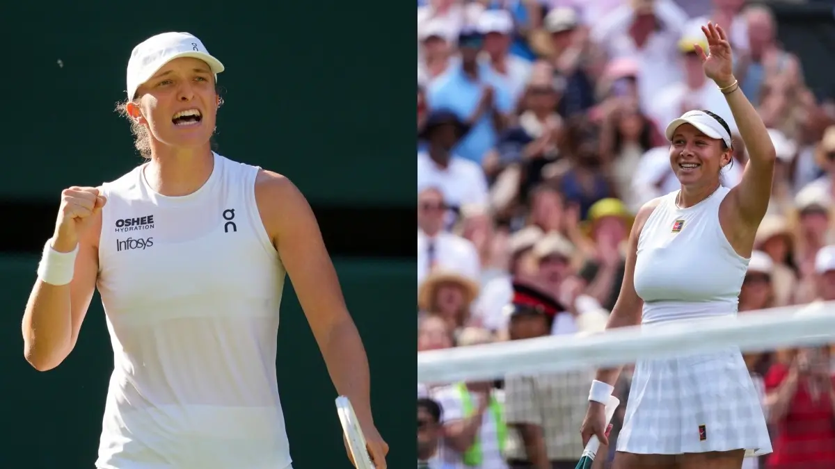 Iga Swiatek will face Amanda Anisimova in the Wimbledon final
