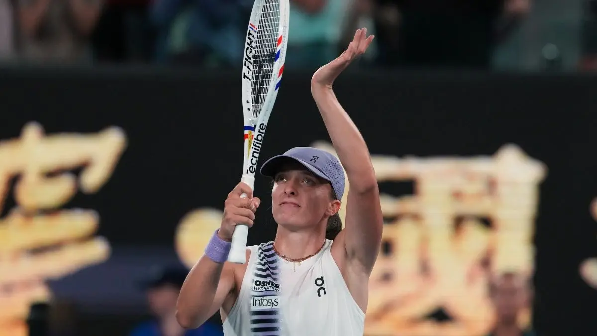 Iga Swiatek Battles Past Yuan Yue To Make Australian Open 2026 Second Round Iga Swiatek win Australia Open Opener