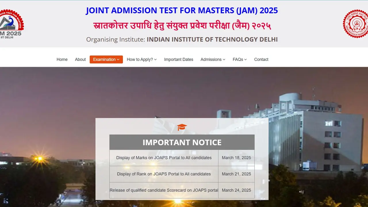 IIT JAM 2025