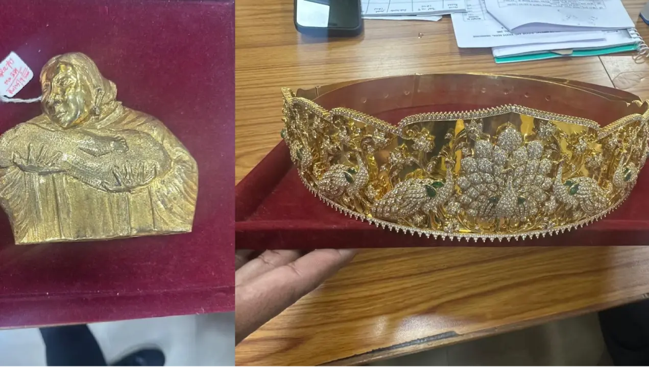 J Jayalalithaa’s Golden Sword, Crowns Among Seized Assets Handed to Tamil Nadu Govt J Jayalalithaa’s Golden Sword, Crowns Among Seized Assets Handed to Tamil Nadu Govt