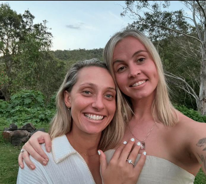 Ashleigh Gardner Marries Longtime Partner Monica Wright 2 Ashleigh Gardner & Monica Wright