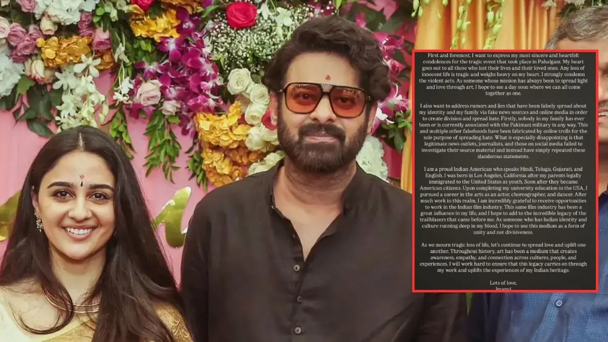 My Family Is Not Associated With Pakistani Military: Prabhas' Fauji Co-star Imanvi's Clarification Fails To Convince Netizens Imanvi's Clarification On Her Pakistani Links Fails To Convince Netizens