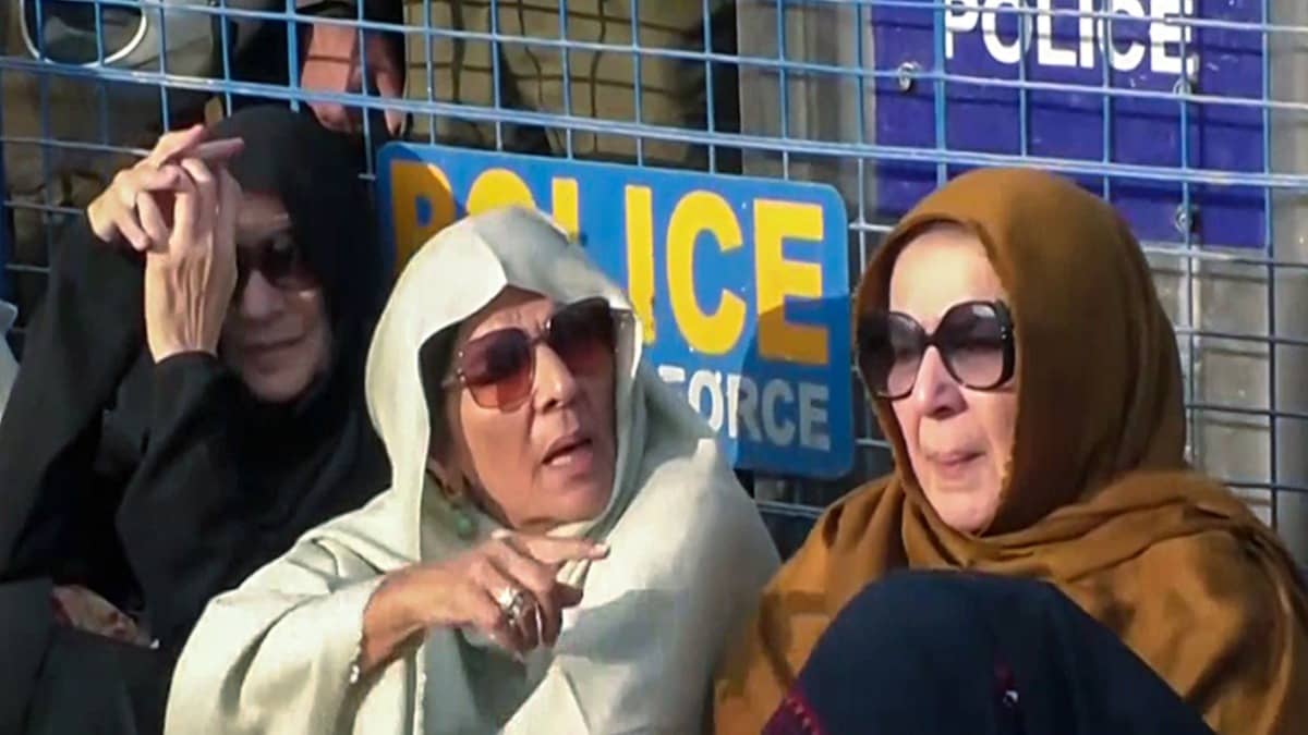 Imran Khan's Sisters Not Allowed To Meet Him In Jail, Hold Protest In Rawalpindi