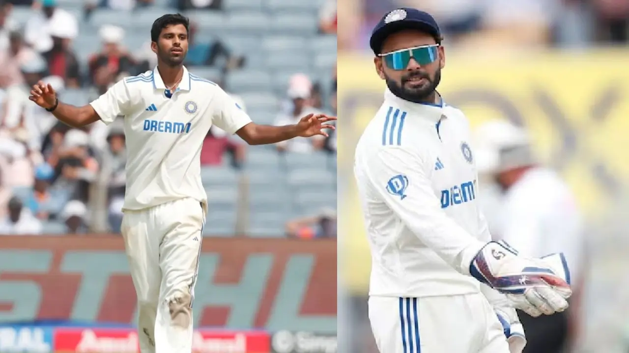 ind v nz rishabh pant washington sundar funny incident