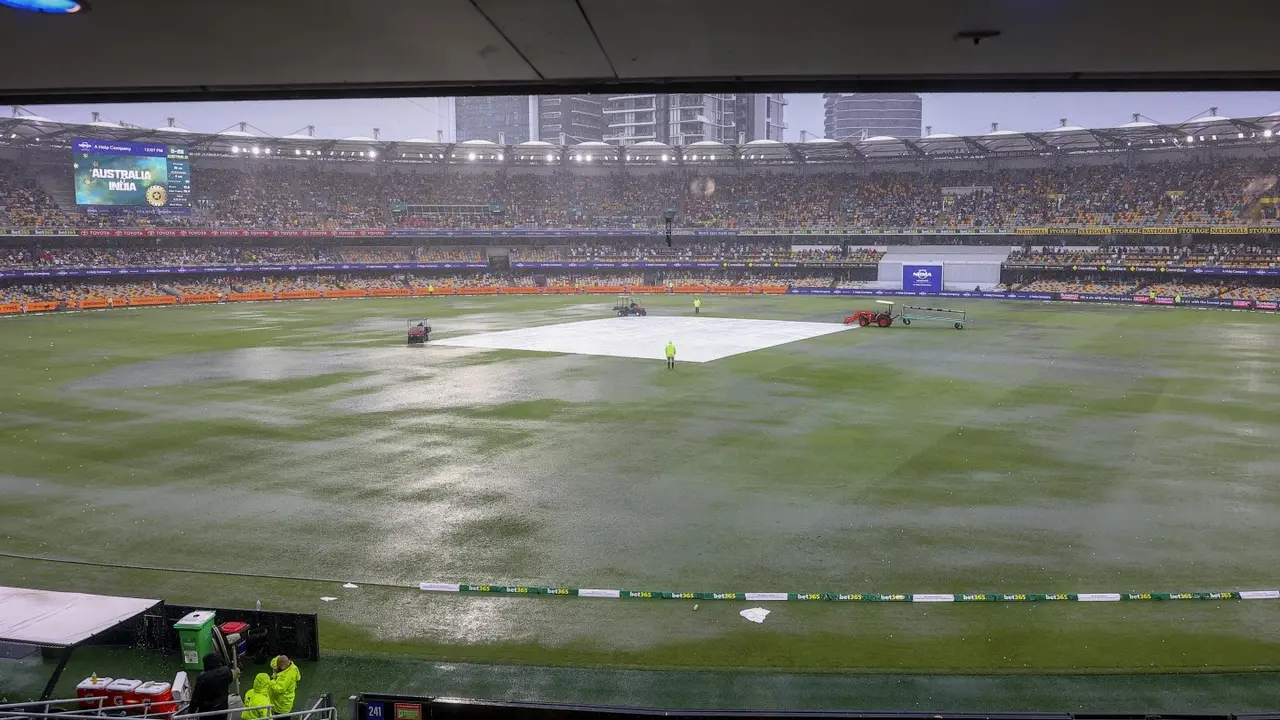 Rain Plays Spoil Sport At The Gabba As Play Anticipated To Be Delayed Further Between IND and AUS IND vs AUS
