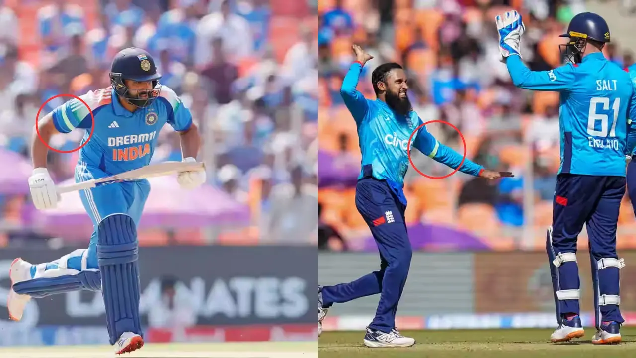 IND vs ENG 3rd ODI Both team wear green belt for organ donation in Ahmedabad Narendra Modi Stadium