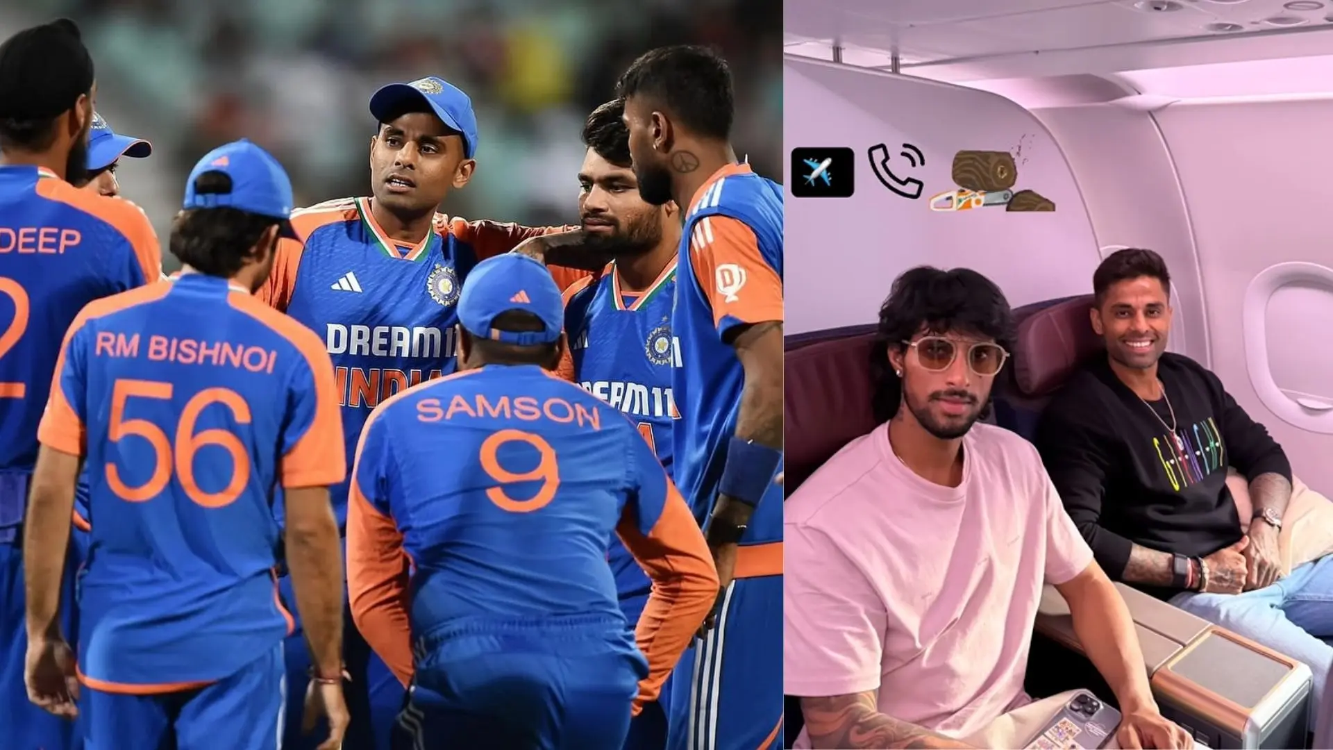 IND vs ENG T20 Series Suryakuamar yadav and company fly for kolkata