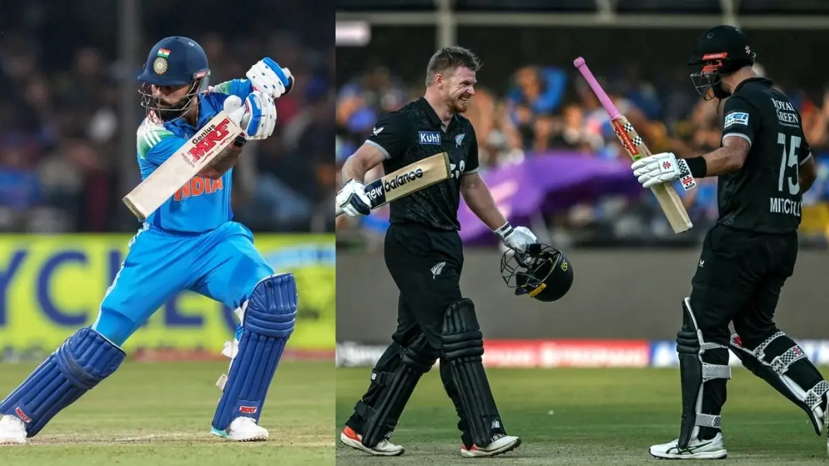 IND vs NZ 3rd ODI: मिचेल-फिलिप्स ने बदला मैच का रुख, न्यूजीलैंड ने भारत के सामने रखा 338 रन का विशाल लक्ष्य, विराट-नितीश ने संभाली पारी IND vs NZ 3rd ODI