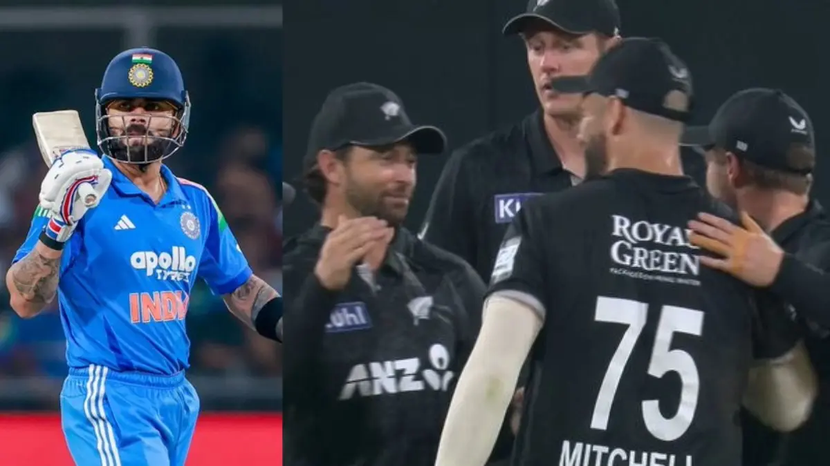 IND vs NZ 3rd ODI: विराट कोहली का ऐतिहासिक शतक भी नहीं दिला सका जीत, न्यूजीलैंड ने भारत में रचा नया इतिहास, 41 रनों से हराकर जीती सीरीज IND vs NZ 3rd ODI