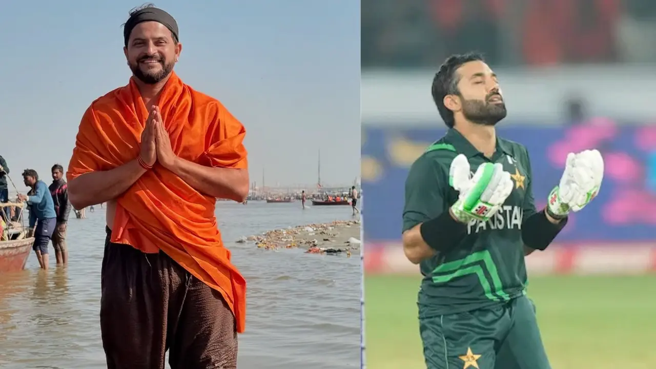 ind vs pak match mohammed rizwan read kalma in live match suresh raina reaction went viral