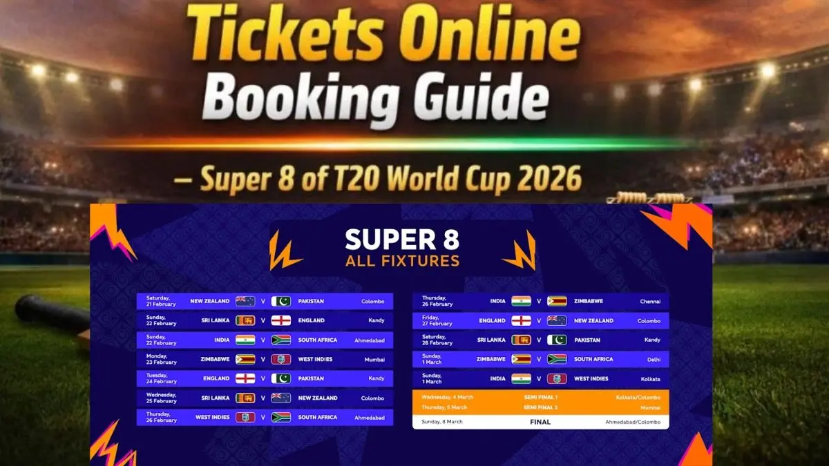 IND vs SA Super-8 Tickets: सुपर-8 में भारत और दक्षिण अफ्रीका का रोचक मुकाबला देखना चाहते हैं? एक क्लिक में यहां से खरीदें टिकट IND vs SA Super-8 Tickets