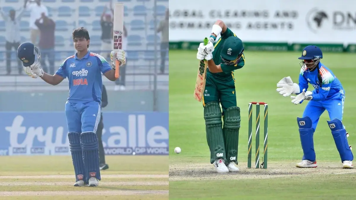 ind vs sa u19 youth odi series 2nd match india won by 8 wicket vaibhav suryavanshi