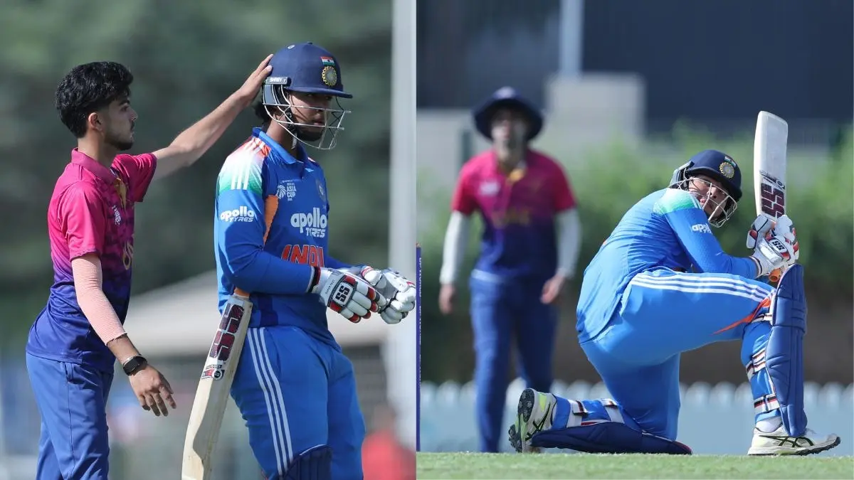 ind vs uae 19 under asia cup 2025 india made highest score in asia cup