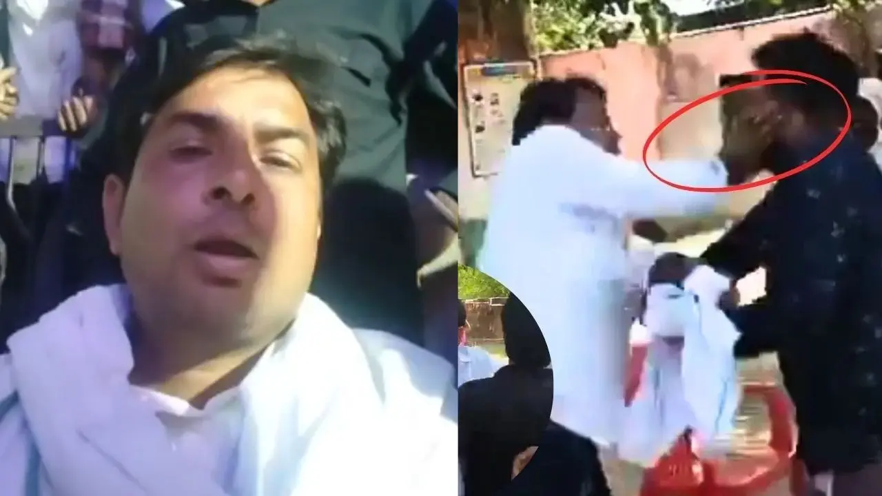 independent candidate Naresh Meena slapped a SDM