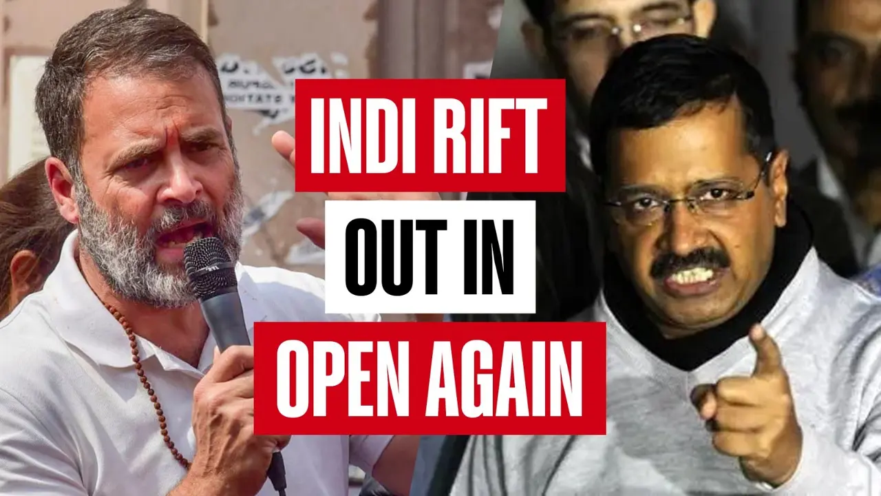 INDI Rift Out in Open Again: Rahul Accuses Kejriwal of Making False Promises; AAP Fires Back INDI Rift Out in Open Again: Rahul Accuses Kejriwal of Making False Promises; AAP Fires Back