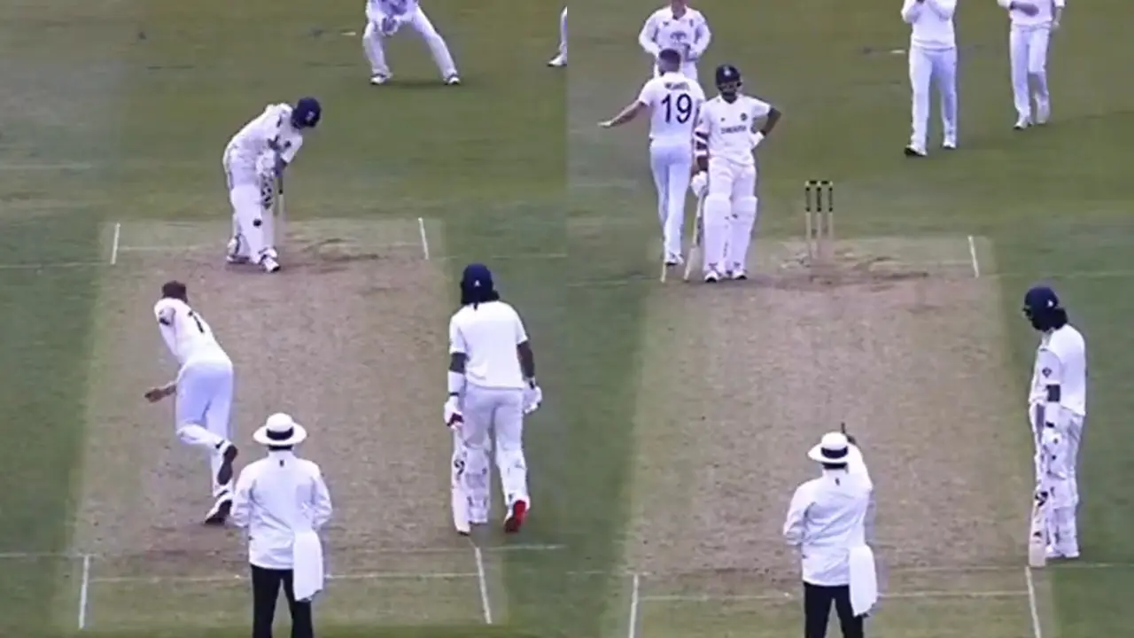 Incensed Yashasvi Jaiswal Stands His Ground After Controversial Dismissal During 2nd India A vs England Lions Match-Up India A vs England Lions 2nd unofficial Test at Northampton