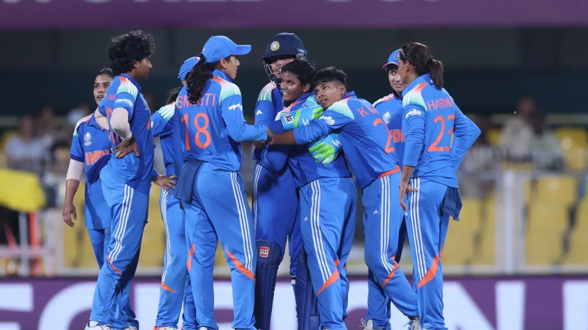 Women's World Cup 2025: Deepti Sharma's All-Round Masterclass Helps Team India Secure Convincing 59-Run Win Over Sri Lanka India all-rounder Deepti Sharma celebrating with her teammates after taking a wicket against Sri Lanka