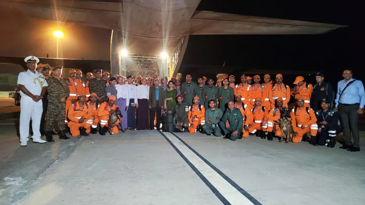 India Becomes First Responder to Myanmar Earthquake, Sends 80 Member NDRF Team Under ‘Operation Brahma’