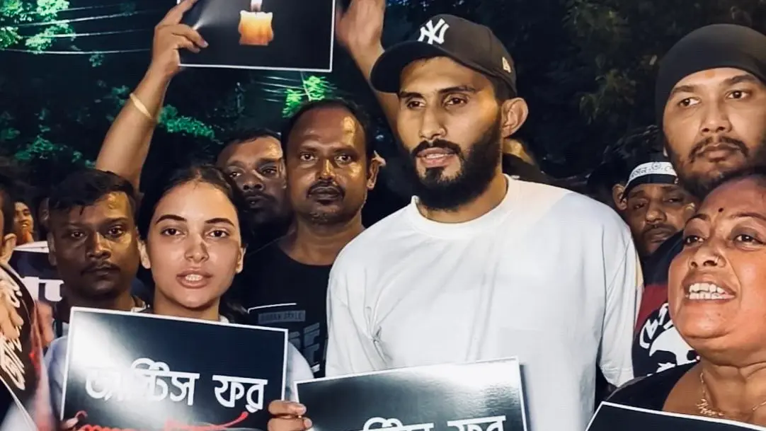 IND Defender Subhasish Bose Joins Protest as Fierce Rivals Join Forces to Demand Justice for Abhaya India Defender and MBSG Captain Subhasish Bose