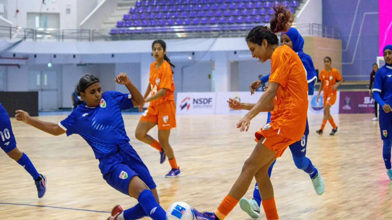 India Demolish Maldives to Get First-Ever Victory in International Women's Futsal India Demolish Maldives to Get First-Ever Victory in International Women's Futsal
