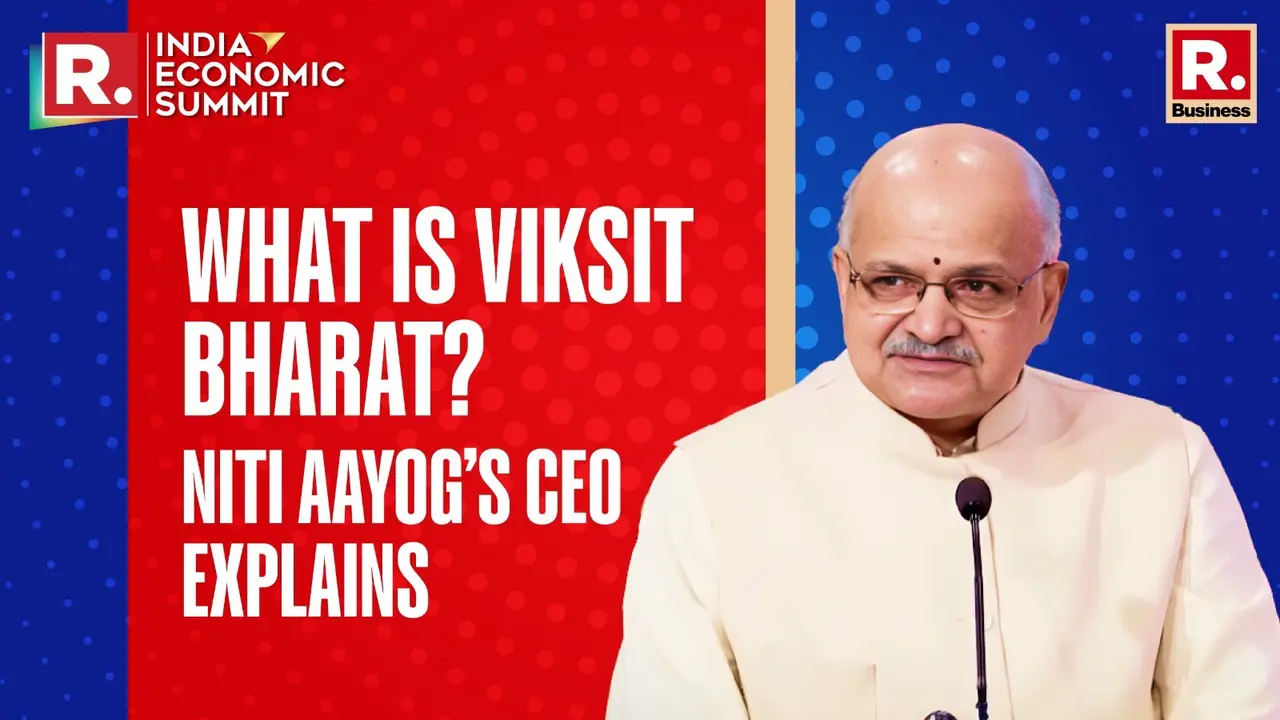 What is Viksit Bharat: NITI Aayog CEO BVR Subrahmanyam Explains at India Economic Summit India Economic Summit